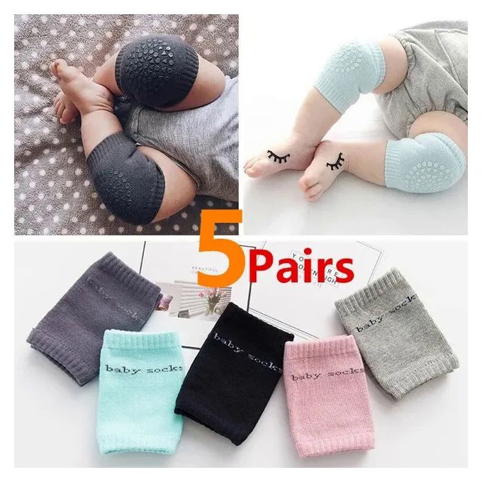 Baby Knee Pads Toddler Crawling Anti-Slip Solid Infant Boys Girls Elbow Pad
