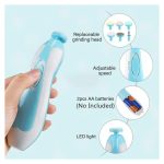Baby Nail Clippers with Light and 6 Grinding Pads for Newborn Infant Toddler or Adults Toes and Fingernails, Kids Nail Care