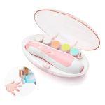 Baby Nail Trimmer Filer for New Born Electric with 6 Grinding Heads Safe for Kids Manicure Kit Nail Clippers Painless Safe