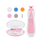 Baby Nail Trimmer Filer for New Born Electric with 6 Grinding Heads Safe for Kids Manicure Kit Nail Clippers Painless Safe