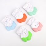 Baby Silicone Teething Glove – Soothing Relief, One Gentle Chew At A Time - BPA FREE With Adjustable Velcro Straps 0-12M