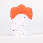 Baby Silicone Teething Glove – Soothing Relief, One Gentle Chew At A Time - BPA FREE With Adjustable Velcro Straps 0-12M
