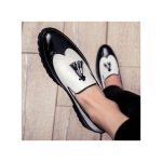 Banagat Men Glossy Casual Brogue Official Shoes Oxford Loafers & Slip-Ons Black