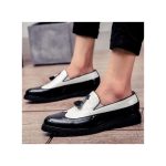 Banagat Men Glossy Casual Brogue Official Shoes Oxford Loafers & Slip-Ons Black