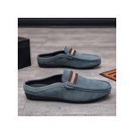 Banagat Mens Casual Half Loafers & Slip-ons Slippers Open Shoes Sandals Blue