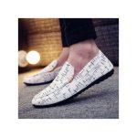 Banagat Men's Elegant Office Flat Official Loafers Slip-ons Casual Shoes White