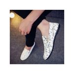 Banagat Men's Elegant Office Flat Official Loafers Slip-ons Casual Shoes White