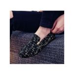 Banagat Men's Italian Casual Flat Business Loafers & Slip-ons Corporate Official Shoes Black