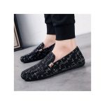 Banagat Men's Italian Casual Flat Business Loafers & Slip-ons Corporate Official Shoes Black