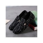 Banagat Men's Italian Casual Flat Business Loafers & Slip-ons Corporate Official Shoes Black