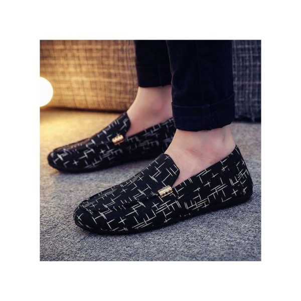 Banagat Men's Italian Casual Flat Business Loafers & Slip-ons Corporate Official Shoes Black