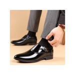 Banagat Men's Oxfords Official Corporate Shoes Italian Business Loafer Black