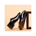 Banagat Men's Oxfords Official Corporate Shoes Italian Business Loafer Black