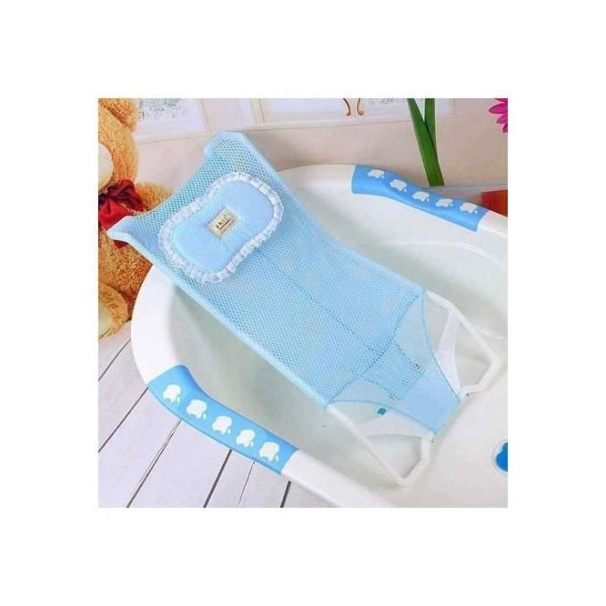 Bath Net Antiskid Shower Mesh Support Kids Safety Bath- Blue