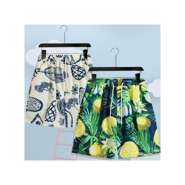 Berrykey 2 Set Beach Mens Shorts Nicker Sweat Pants