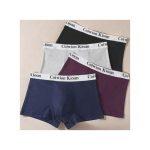 Berrykey 4Pcs Men's Underwear Breathable Comfortable Stretch Cotton Boxer Briefs