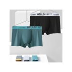 Berrykey 4Pcs Men's Underwear Breathable Stretch Cotton Boxer Briefs