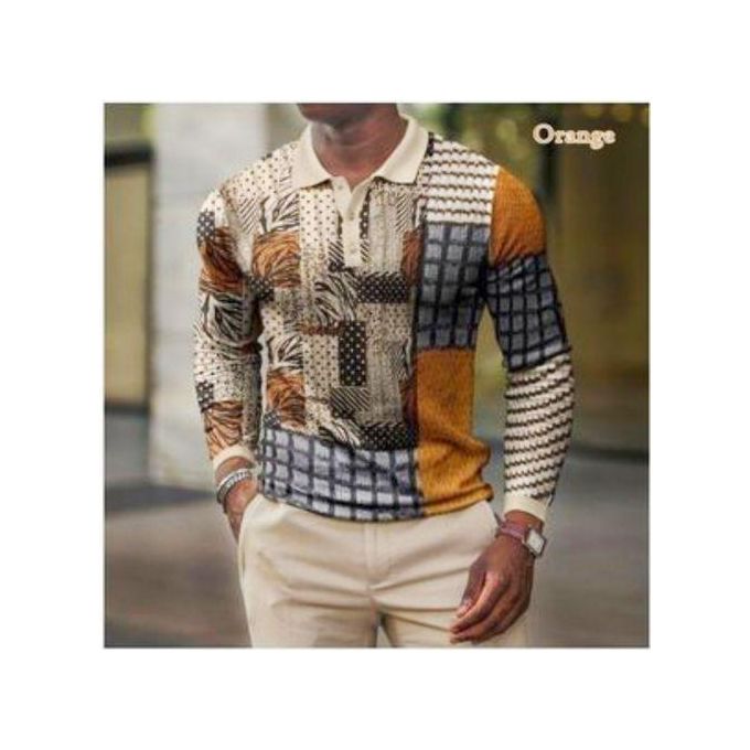 Berrykey Men's Casual Polos Long Sleeve Shirt