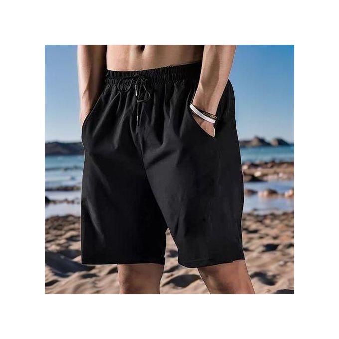 Berrykey Mens Elastic Side Pocket Cargo Shorts Nicker Sweat Pants