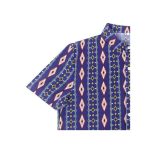 Berrykey Men's Hawaiian Ink Print Bottom-down Beach Short Sleeve T-Shirt Casual Tops