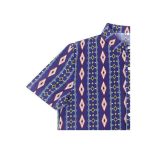 Berrykey Men's Hawaiian Ink Print Bottom-down Beach Short Sleeve T-Shirt Casual Tops