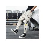 Berrykey Overalls Men's Ankle Pants Loose Large Size Casual Trouser Wear-Resistant Work Pants