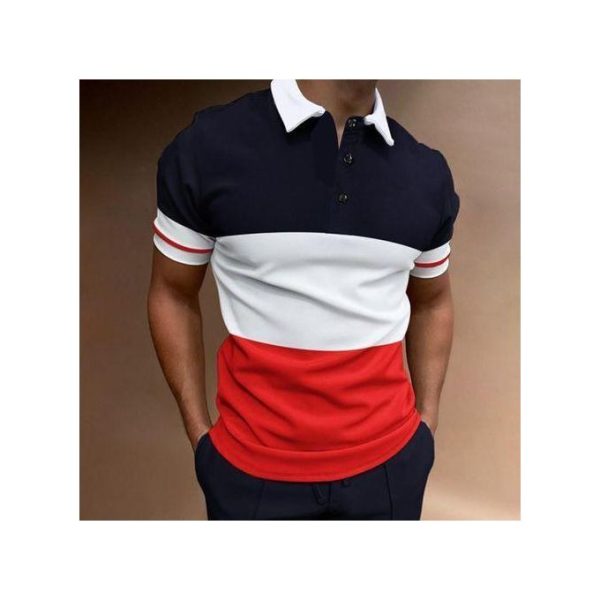 Berrykey Summer Mens Polos Casual Joggers T-shirt Business Trendy Short Sleeve Shirts Official
