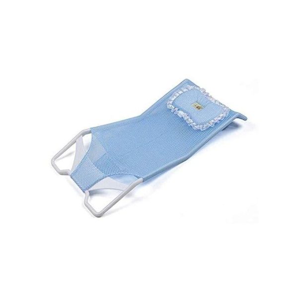 Blue Newborn Baby Bath Bed Pillow Baby Shower Net Bathing Infant Security Support Seat Baby Bath Tub Rings Baby Bath Net