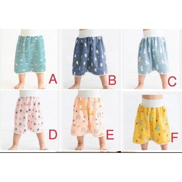 Breathable Kids Diaper Skirt For Baby Toddler Diaper Shorts For 0-3yrs