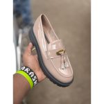 Brogue Ladies Stylish Odette studded leather Mary Jane for Ladies size 37-42 Red, Black, Brown, Beige - Wipe and Go