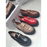 Brogue Ladies Stylish Odette studded leather Mary Jane for Ladies size 37-42 Red, Black, Brown, Beige - Wipe and Go