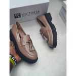 Brogue Ladies Stylish Odette studded leather Mary Jane for Ladies size 37-42 Red, Black, Brown, Beige - Wipe and Go