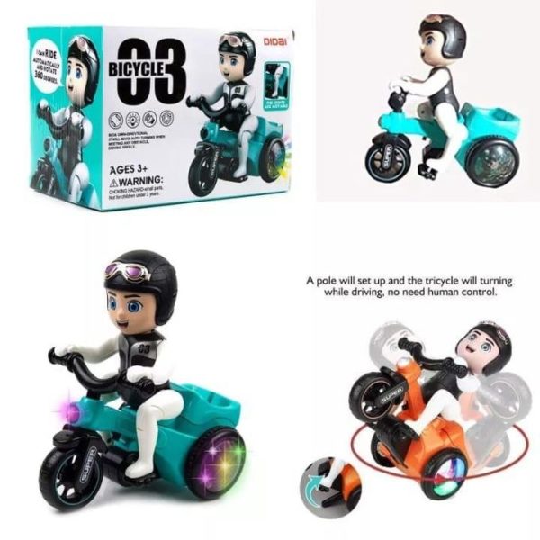 Cartoon Tricycle Toy with Light Music