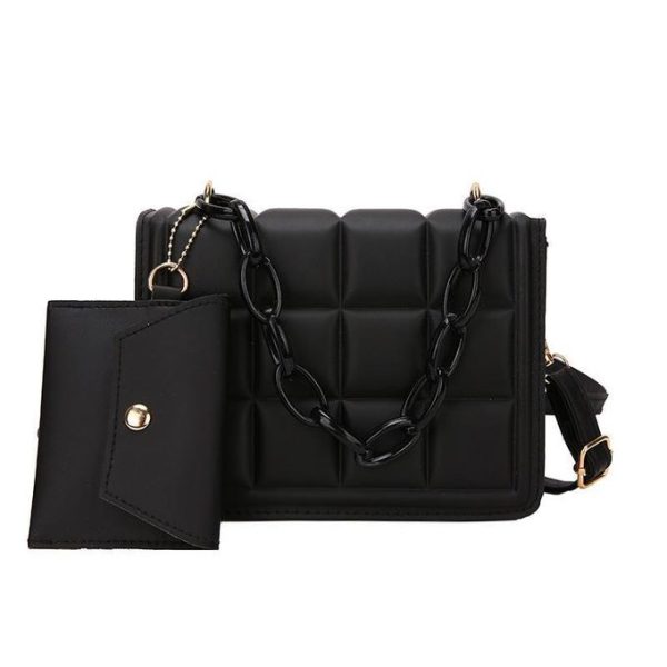 Casual Simple Handbag New Trend Shoulder Bag Chain Small Square Handbag & Purse
