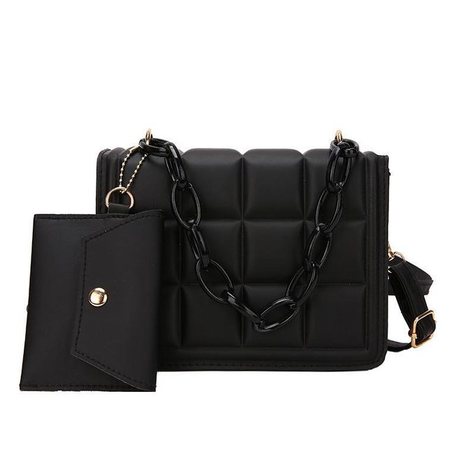 Casual Simple Handbag New Trend Shoulder Bag Chain Small Square Handbag & Purse