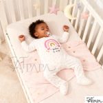 Catpapa 0-12Months Baby Girls Letter Print Bodysuit