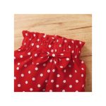 Catpapa 0-18 Months Baby Girl Cute Polkadot Design 3Pcs Bodysuit + Pants + Headband
