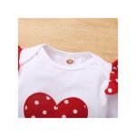 Catpapa 0-18 Months Baby Girl Cute Polkadot Design 3Pcs Bodysuit + Pants + Headband