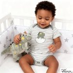 Catpapa 0-18Months Baby Boys Cartoon Print Bodysuit