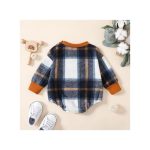 Catpapa 0-18Months Baby Boys Check Bodysuit