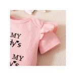 Catpapa 0-18Months Baby Girl Summer Ribbed Bodysuit Floral Pants Set