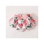 Catpapa 0-18Months Baby Girl Summer Ribbed Bodysuit Floral Pants Set