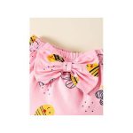 Catpapa 0-18Months Baby Girls Bodysuit With Shorts And Headband