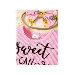 Catpapa 0-18Months Baby Girls Bodysuit With Shorts And Headband