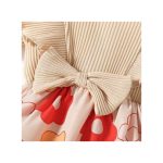 Catpapa 0-18Months Baby Girls Flower Printing Bodysuit With Headband