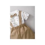 Catpapa 0-24 Months Baby Boy Animal Print Shirt +Starp Pants 2PCS