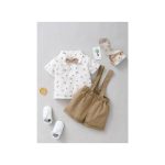 Catpapa 0-24 Months Baby Boy Animal Print Shirt +Starp Pants 2PCS