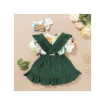 Catpapa 0-24 Months Baby Girl Floarl Bodysuit With Skirt Fashion Daily Wear