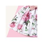 Catpapa 0-3 Years Kid Girl 2PCS Solid Color Ribbed Overcoat With Floral Sleeveless Dress