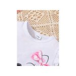 Catpapa 0-3Years Baby Girl 2pcs Cute Cat Print T-shirt With Shorts